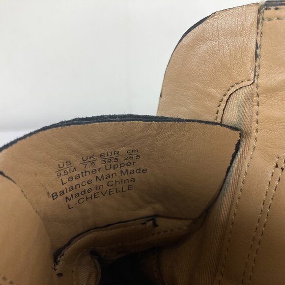 FRANCO SARTO Womens sz 9.5 Black Leather Block Heel Ankle Boots - Picture 7 of 9